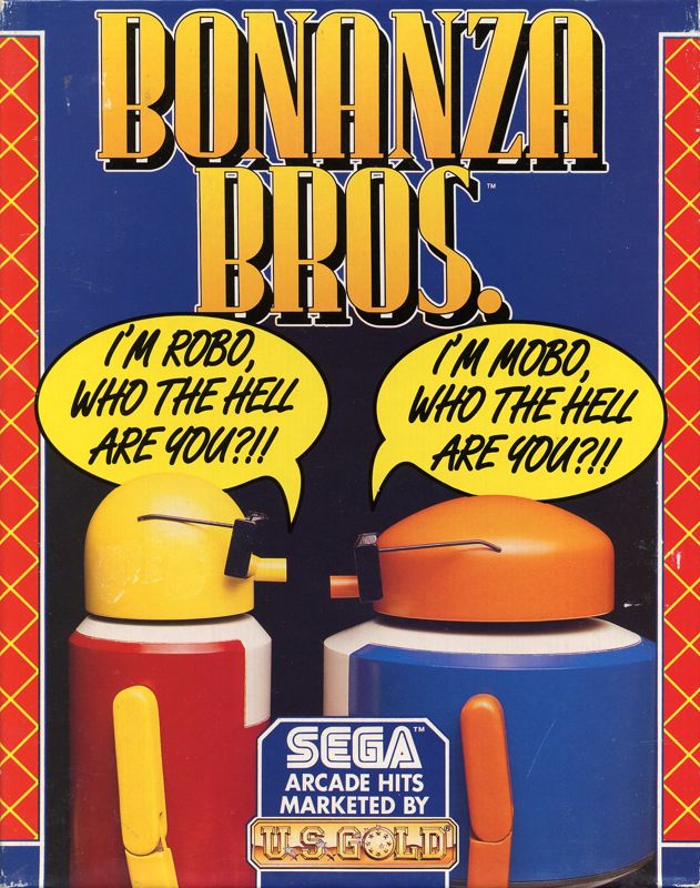 Bonanza Bros. box art for Sega Mega Drive
